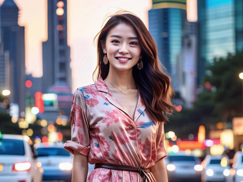 The Beauty of Shanghai: Shadows and Starry Lights