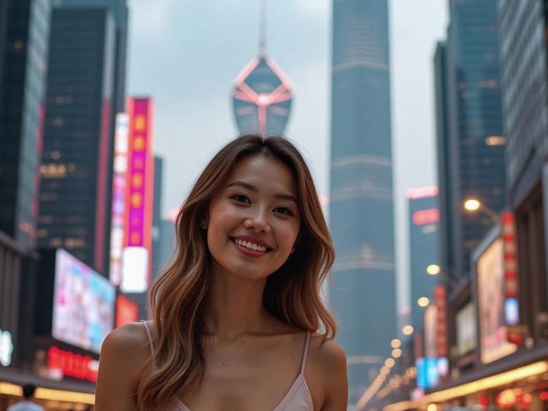 Shanghai's Digital Muse: Reimagining Feminine Beauty in the Quantum Age