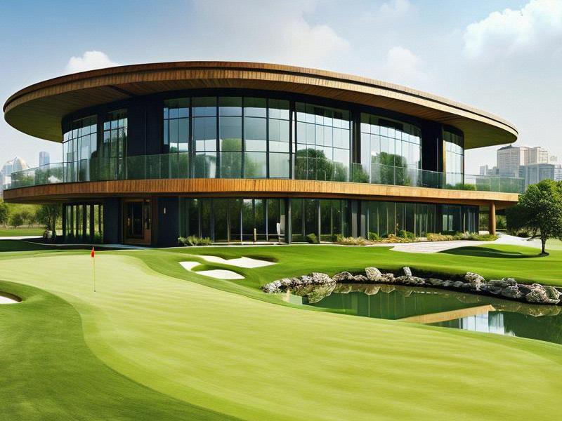 A Beautiful Sight in the Shanghai Golf Clubhouse: A Blend of Tradition and Modernity