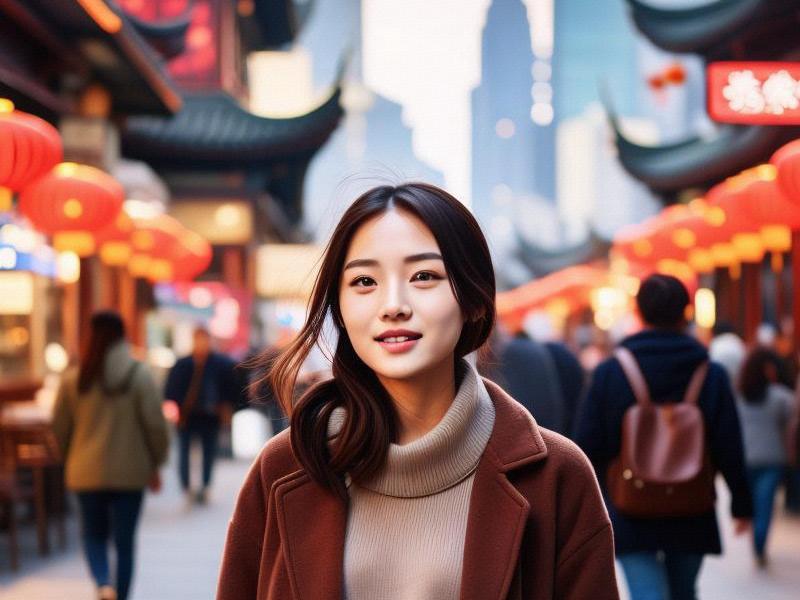 A Stunning Girl in Shanghai: A Glimpse into the Life of a Modern Urbanite