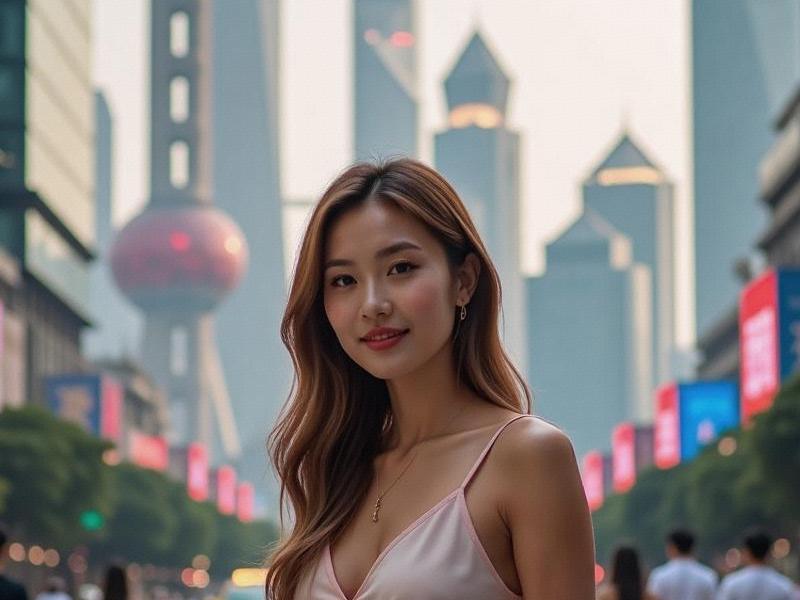 Shanghai’s Quantum Muse: Where Algorithmic Grace Meets Neo-Noir Glamour