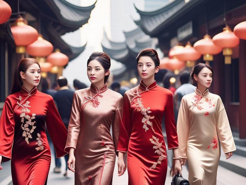 Shanghai's Elegant Ladies: A Glimpse into the Beauty and Sophistication of the City's Women