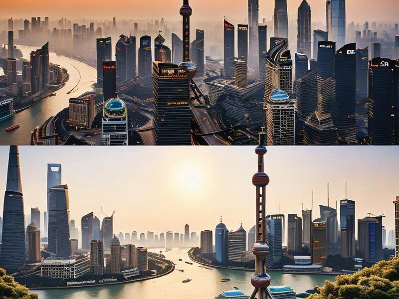 Shanghai's Beauty: A Blend of Scenic Landscapes and Elegant Figures