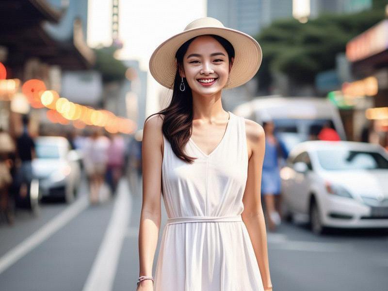Shanghai Beauties at Dusk: A Captivating Scene of Urban Charm