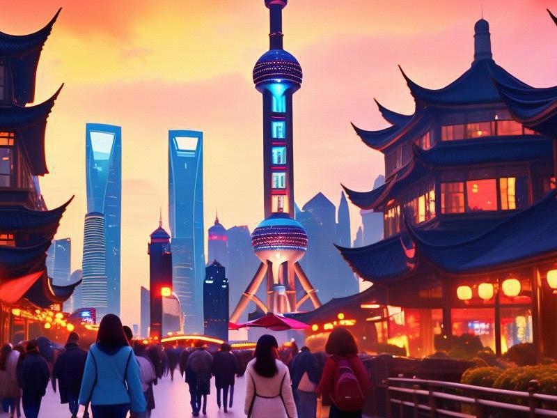 Shanghai's Beauty Spots and the Beauty of Its Girls