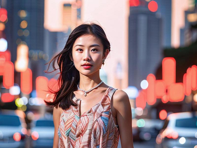 An Elegant Beauty of Downtown Shanghai